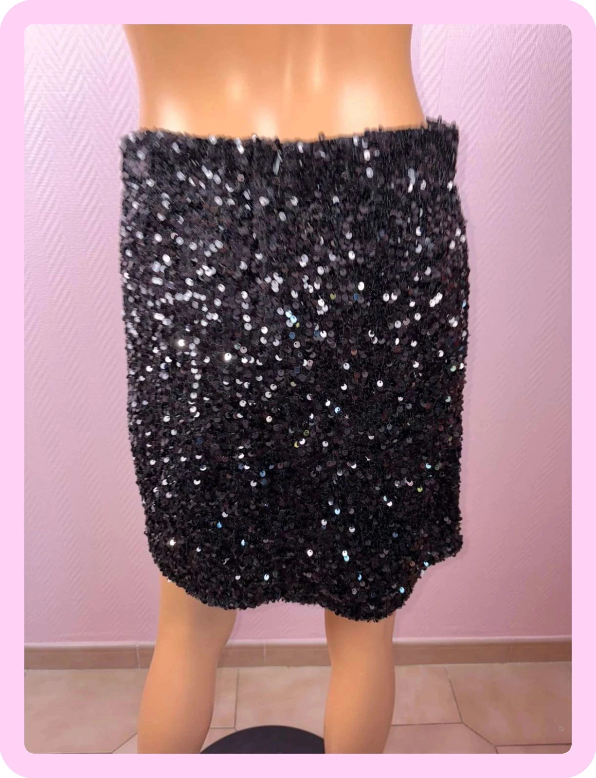 Jupe femme sequin des petits hauts taille 36 – photo 4
